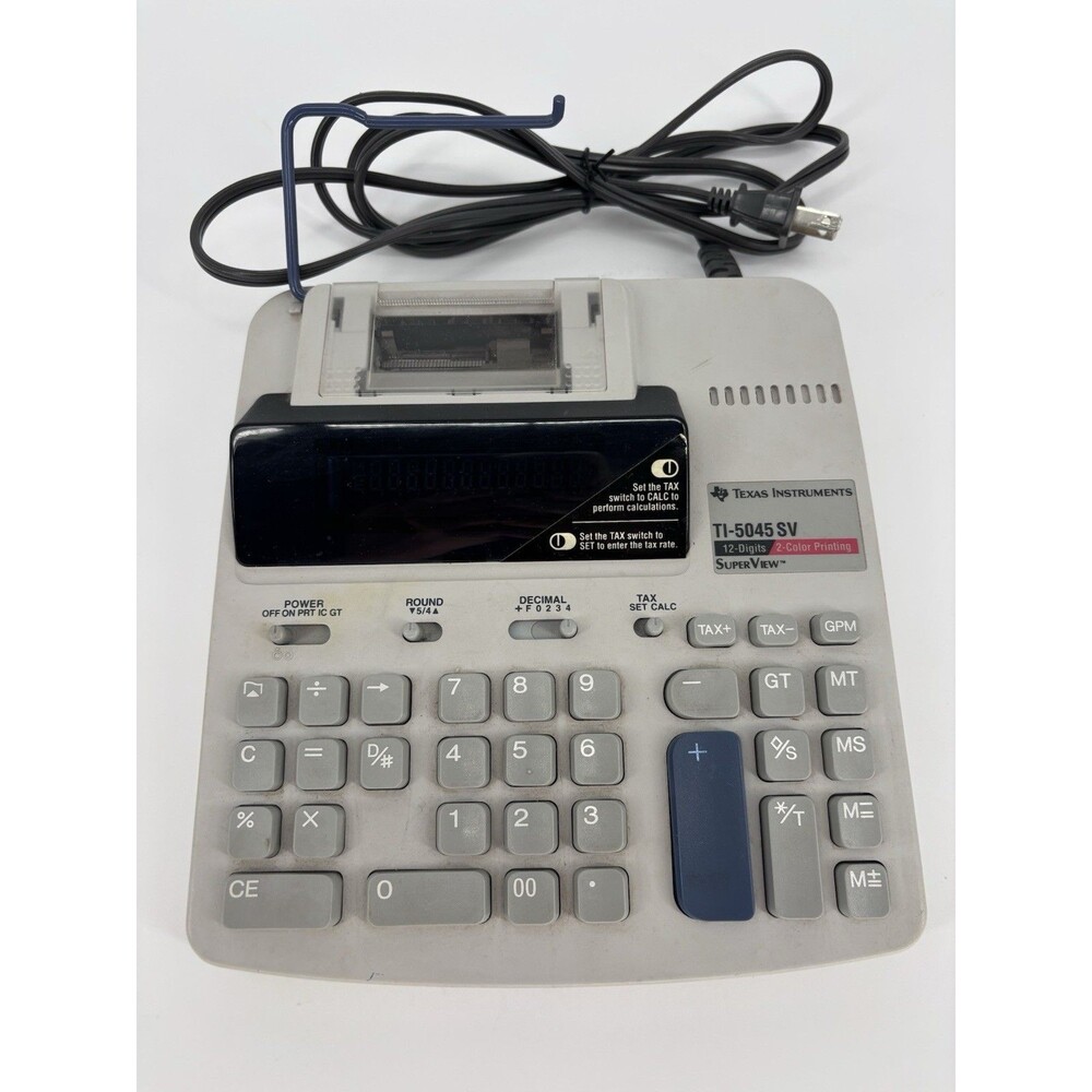 Texas Instruments Calculator TI-5045 SV Office home Digital printer Works Great